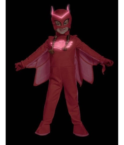 Disfraz Talla Small (2t) Para Niña Owlette Pj Masks