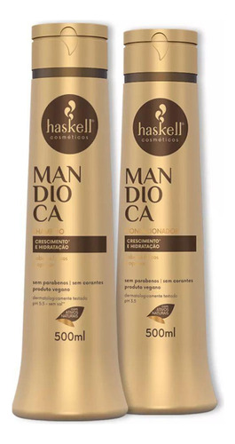 Kit Haskell Shampoo E Condicionador Mandioca 500m