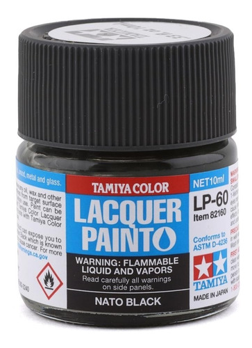 Tamiya Lacquer Paint 10ml N A T O Black By Tamiya # Lp60