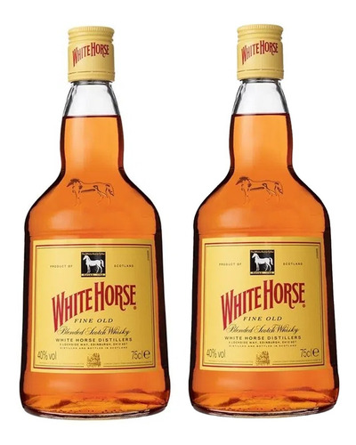 2 Botellas Whisky White Horse (caballito Blanco)