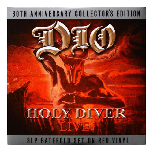 Vinilo Dio Holy Diver Live 3 Lp (disco Rojo) Nuevo Sellado 