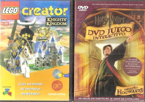 Lego Creator Knights Kingdom + Harry Potter 2 Dvd + 1 Cd 