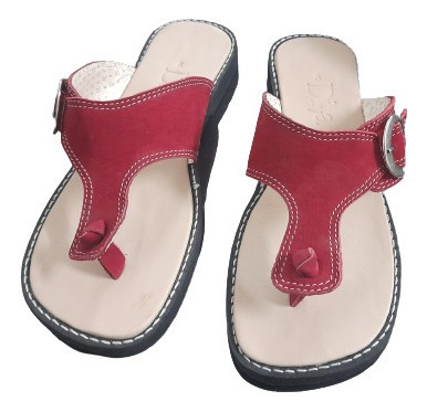 Imagen 2 de 2 de Sandalias De Cuero Para Dama