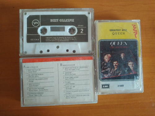 Cassettes Originales De Just, Dizzy Gillespie Y Queen.
