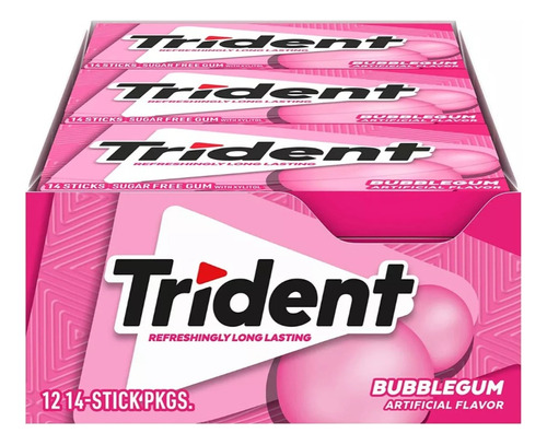 Chicles Trident Cool Bubble X12unidades