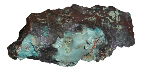 Mineral De Colección Rosasita En Matriz De Mina La Ojuela