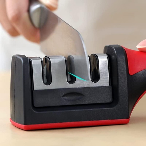 Afilador De Cuchillos Y Tijeras Profesional Manual 3 En 1