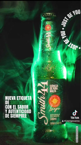 Cerveza Smith 44 Botella 330 Ml. Pack X 2