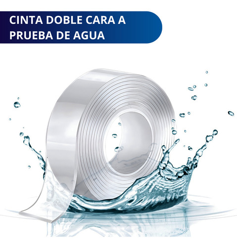 Cinta Doble Cara Adhesiva Ecomlab Transparente Nano Tape Liso