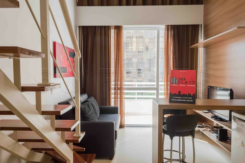 Imagem 2 de 15 de Flat Nyc Berrini 40m² 1 Dormitório 1 Vaga Para Locação No Brooklin. - Sf39082