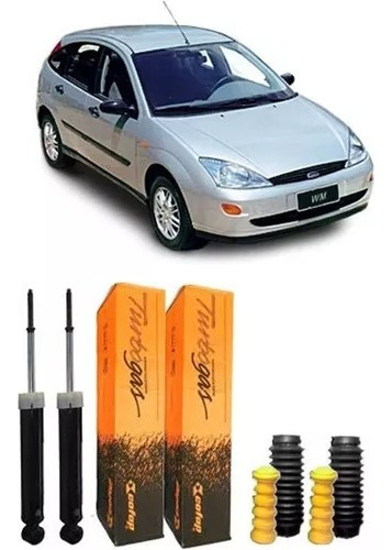 Par Amortecedor Traseiro Cofap + Kit Ford Focus 2001 A 2008