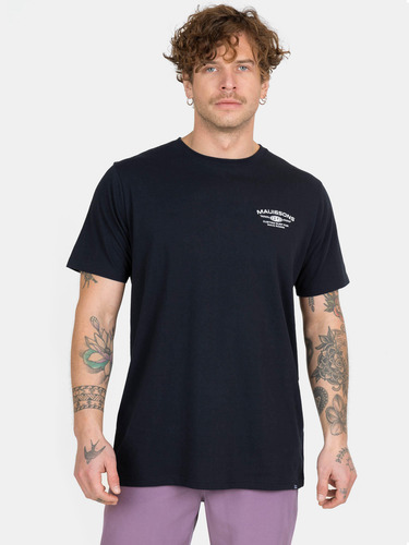 Polera Mc Custom Surf Negro Hombre Maui And Sons