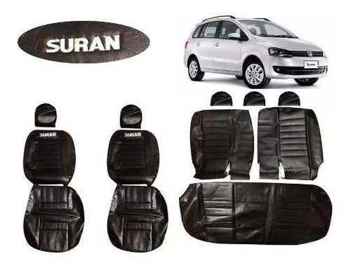 Funda Cubre Asiento Cuerina Vw Suran 2013 A 2018 A Medida