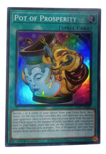 Pot Of Prosperity - Super Rare - Yu-gi-oh! (Usado)