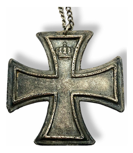 Cruz De Hierro Alemana Cadena Antigua Primera Guerra Mundial (Usado)