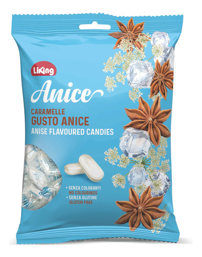 Caramelos Liking Anice Caramelle Gusto Anis Sin Colorante