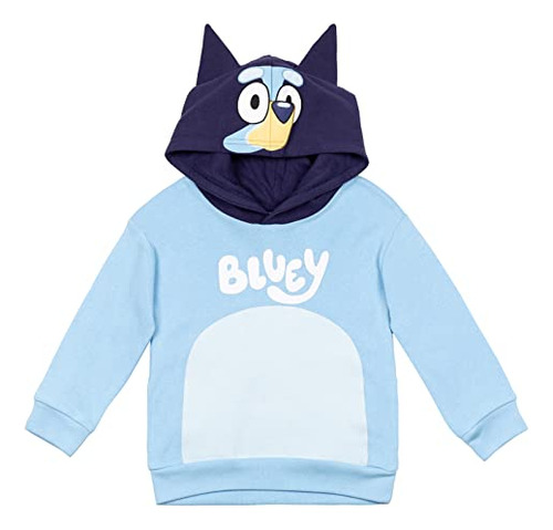 Sudadera Con Capucha Bluey De Forro Polar Para Niños Pequeño