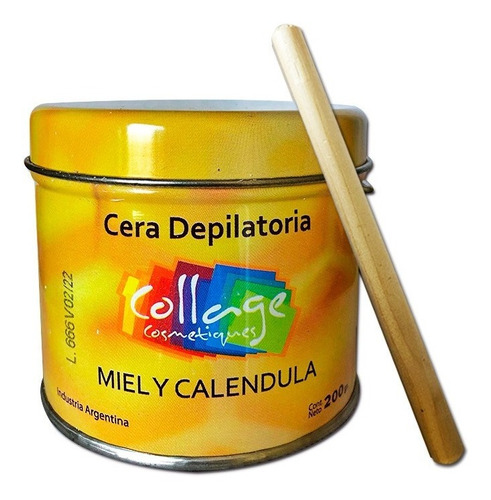 Cera Depilatoria Lata Profesional Miel Collage 200 Gr