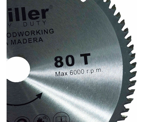 Hoja Sierra Circular P/ Madera 235 Mm 80d 9 1/4 PuLG Guiller