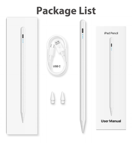 Para El Lápiz Usb C Funcione Con iPad Pro Air Mini Pencil A