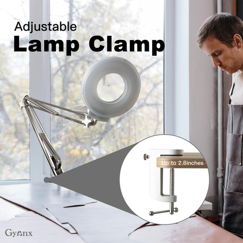 Lupa Iluminada Led 5 Pulgadas 10x Con Brazo Ajustable