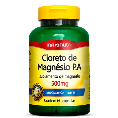 Cloreto De Magnésio P A 500mg - 60 Cápsulas