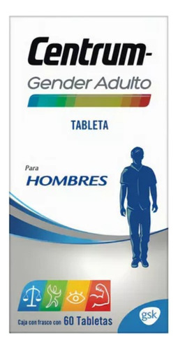 Centrum Hombre Multivitamínico Gender De 60 Tabletas