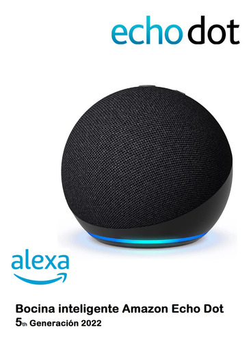 Amazon Echo Dot 5th Gen Con Asistente Virtual Alexa Charcoal