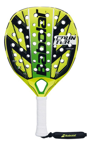 Paleta Padel Babolat Counter Vertuo 2023  Overgrip Color Negro y Amarillo