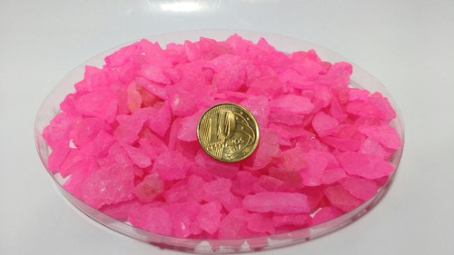 Cascalho Aquário E Decoração Quartzo Colorido Rosa 5kg