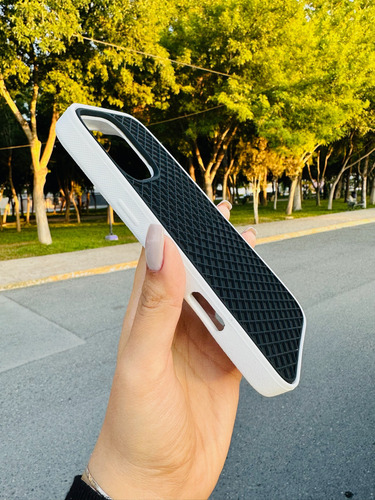 Funda Vans Waffle Para iPhone Color Negro Y Café