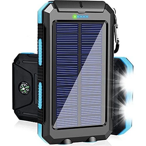 Cargador Solar Bank De 38,800mah, Cargador Portátil Rã...