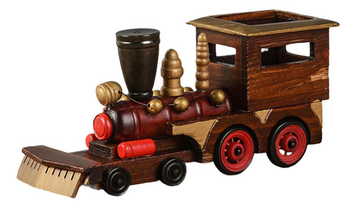 Elegante Modelo De Tren De Madera Para Decoración De C