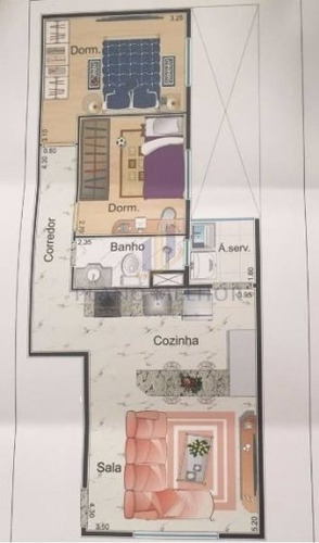 Imagem 2 de 4 de Apartamento Padrão Para Venda No Bairro Jardim Penha, 2 Dorm, 0 Suíte, 1 Vaga, 46,40 M2 - Ap0777 - Ap0777