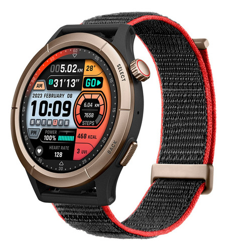 Reloj Smartwatch Amazfit Cheetah Pro (black Titanium) Color De La Caja Negro Color De La Correa Negro Color Del Bisel Plateado Diseño De La Correa Deportiva