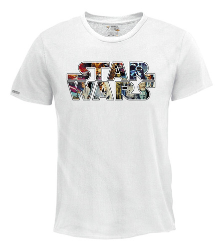 Camiseta Estampada Hombre Starwars Película Serie Comic Ink2