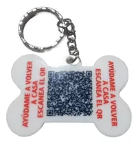 Comprar Placa Hueso Qr De Identificación Para Mascotas