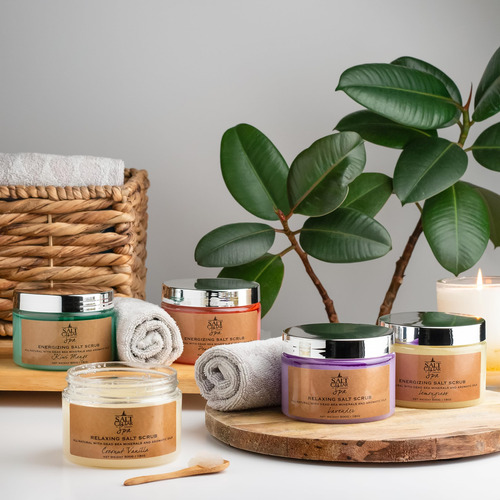 Exfoliante De Sal Salt Cellar Spa Energizante Con Limoncillo