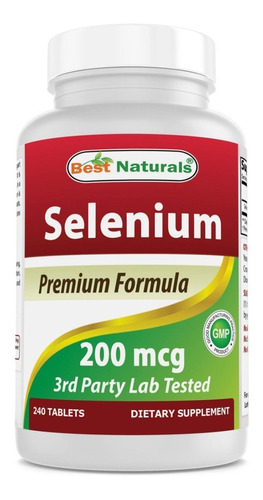 Best Naturals | Selenium | 200mcg  | 240 Tablets | Usa