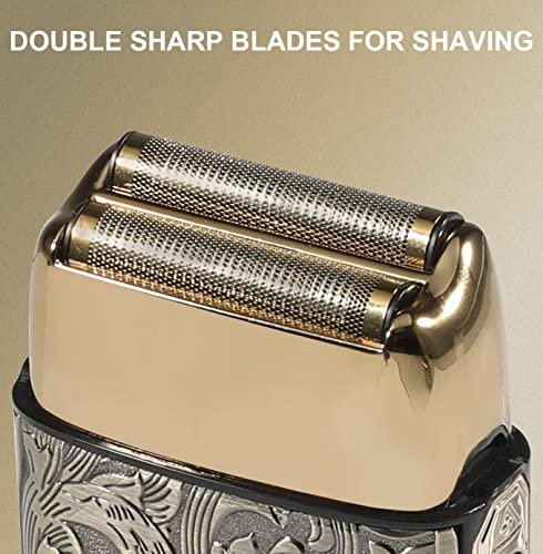 Razor Eléctrico Libre Para Hombres, Doble Afeitado De Q9fmv