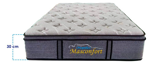 Colchon Matrimonial Ortopedico Hibrido Memory Resortes 30cm