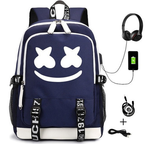 Mochila Escolar Dj Marshmello Unisex Colegio A