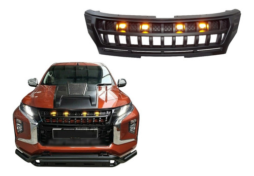 Máscara Frontal Tuning Led Mitsubishi L200 2019-2023