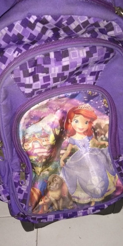 Morral Escolar De La Princesa Sofía Con Ruedas