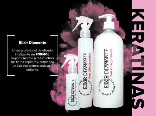 Keratina Alisado Permanente 65ml Elixir Diamante Sin Formol