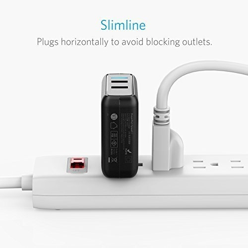 Cargador De Pared Doble Usb Anker Quick Charge 3.0 39w, Powe