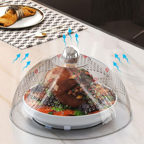Capa De Comida Tampa De Alimentos Exibir Alça Transparente