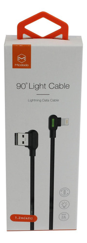 Cable Mcdodo 90° Lightning Cable con entrada USB