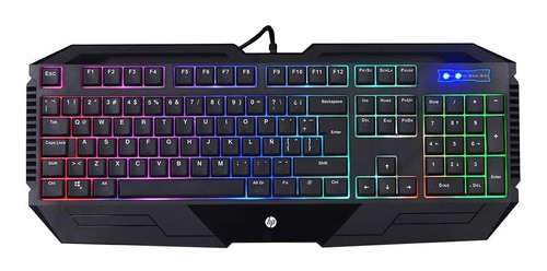 Teclado Gamer Hp K130 Usb Retroluminado Full Luces Usb