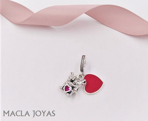 Dije Charms En Plata 925  Mickey Love Compatible